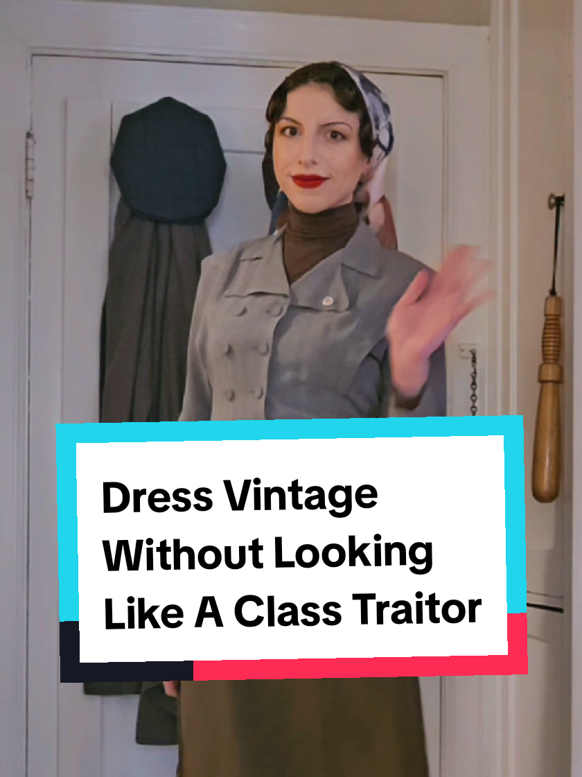 How to Dress Vintage Without Looking Like a Class Traitor? Vintage fashion can be radical ✊🏻It's not just useless nostalgia, it can mean something! Style with intention. Dress with class consciousness. #VintageFashion #1930s #1940sfashion #1930sfashion  #History #SovietStyle #ModestFashion #WorkingClass #vintagestyleradicalvalues #vintagefashionradicalvalues #Antifascist #RevolutionaryStyle