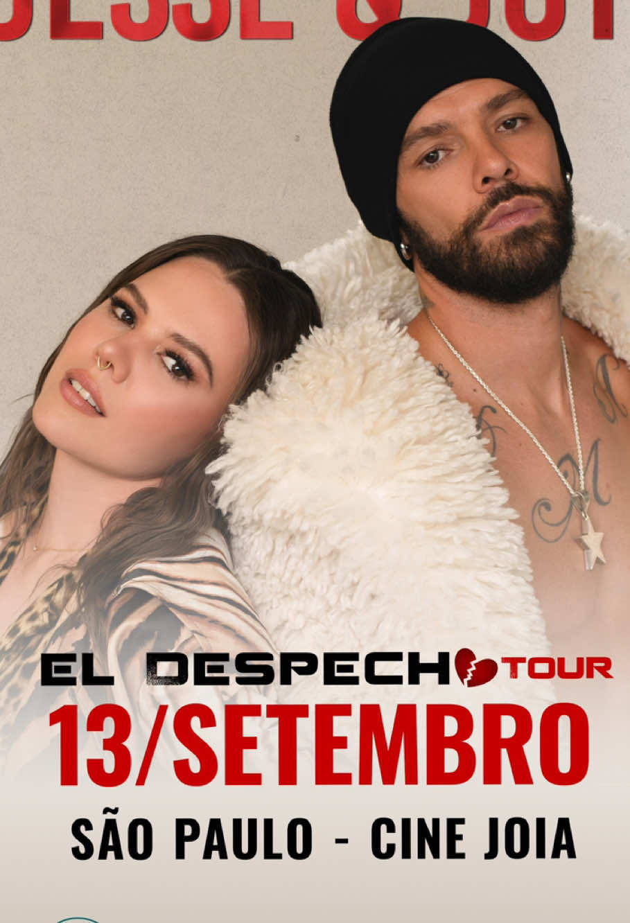 Pela primeira vez no Brasil: @jesseyjoy ao vivo em São Paulo!  Aclamados mundialmente, eles chegam com a turnê “El Despecho Tour” para uma noite única, cheia de emoção, romantismo e grandes sucessos como “¡Corre!”, “Dueles”, “La de la Mala Suerte” entre outros grandes sucessos.  🎤 13 de setembro 📍 São Paulo – Um show exclusivo no Brasil 🎫 Pré-venda dia 21 de junho 🎟️ Ingressos limitados — garanta o seu! Informações completas em www.mundoproducoes.com (link na Bio)  #JesseYJoyBrasil #ElDespechoTour #JesseYJoyEnSãoPaulo #ShowInéditoSP #PopLatino #Corre #Dueles #jesseyjoy #mundoproducoes 