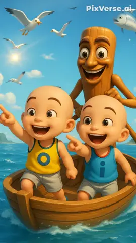 Upin Ipin Dan Tungtung sahur Mau Di Makan Ikan Hiu 😱#upinipin #upinipinofficial #upinipinviral #cartoon #fyppppppppppppppppppppppp #aivideo #ai 