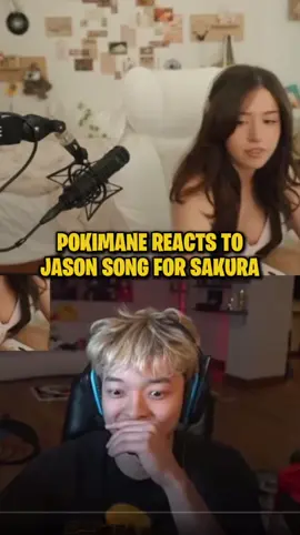 Pokimane reacts to Jason song for Sakura #jasontheween #twitch #clips #foryou #faze #sakura #pokimane