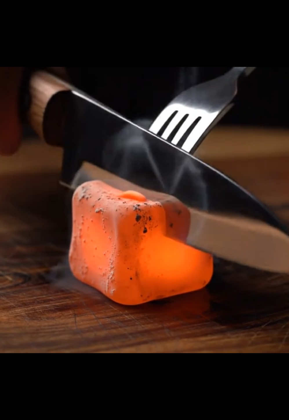 Lava Ice Cube 🧊 🌋 #lava #asmr #aiasmr #cutting #satisfying #ai #fyp #trending 