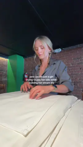 just a 23 yr old folding napkins so one day I don’t have to clock in for anyone but myself (slayyy) life is not what I pictured post-grad… but I’m starting to think that’s okay. still working nights, still figuring it out, still chasing the dream. if you’re also in your “this job pays the bills so I can build the life I actually want” era…I see you!!  Leave a comment if you’re in the same boat!  #Lif#LifeInYour20ss#PostGradStrugglesa#ChasingBigDreamse#DreamChaserClubftgirlhustle 