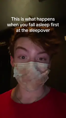 This is what happens when you fall asleep first at the sleepover! #sleepover#slumberparty#fyp