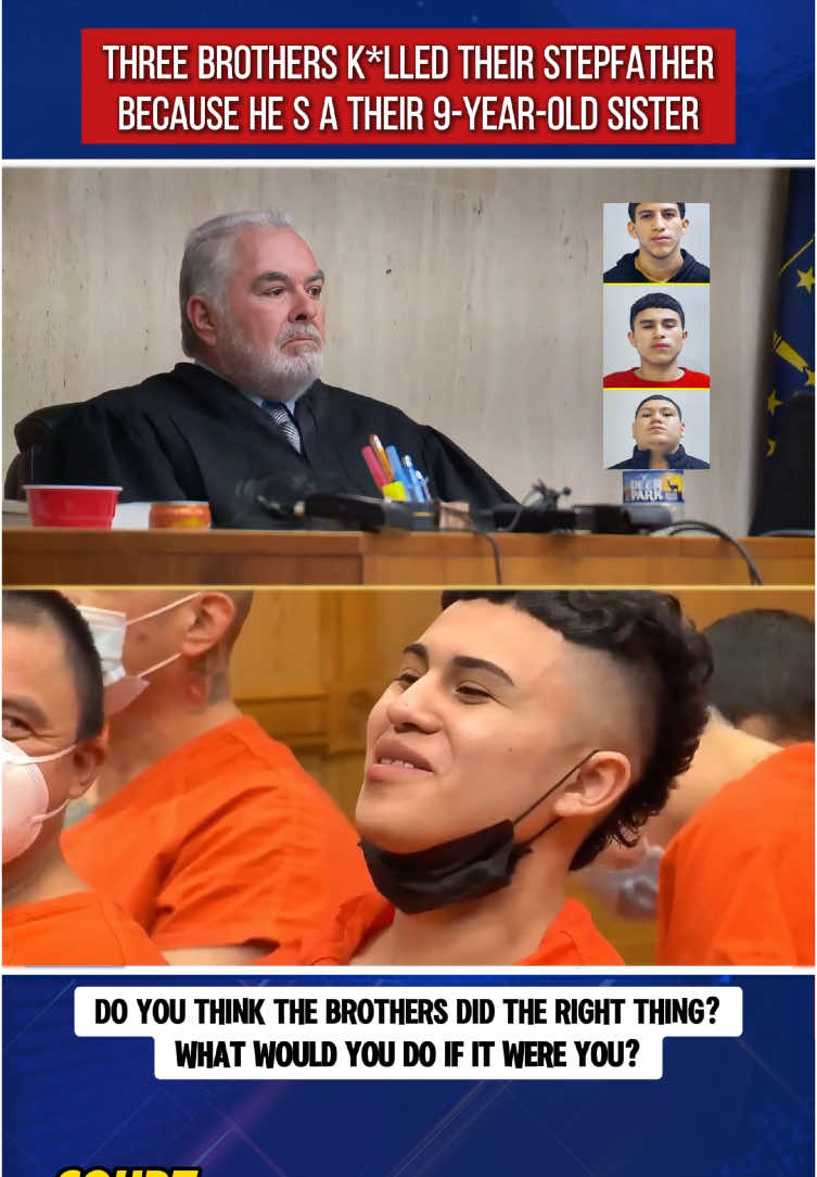 Three brothers k*lled their stepfather Because he S A their 9-year-old sister#greenscreen #news #court #courtroom #crime #prison #fpy 