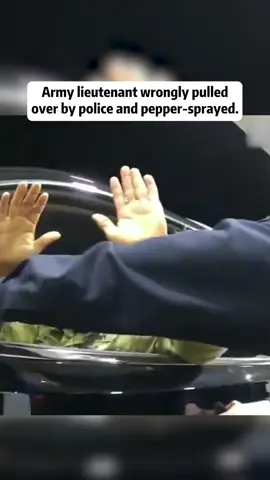 Army lieutenant wrongly pulled over by police and pepper-sprayed.#fpy #crime #court #courtroom #prisoner #usa🇺🇸 #sad 