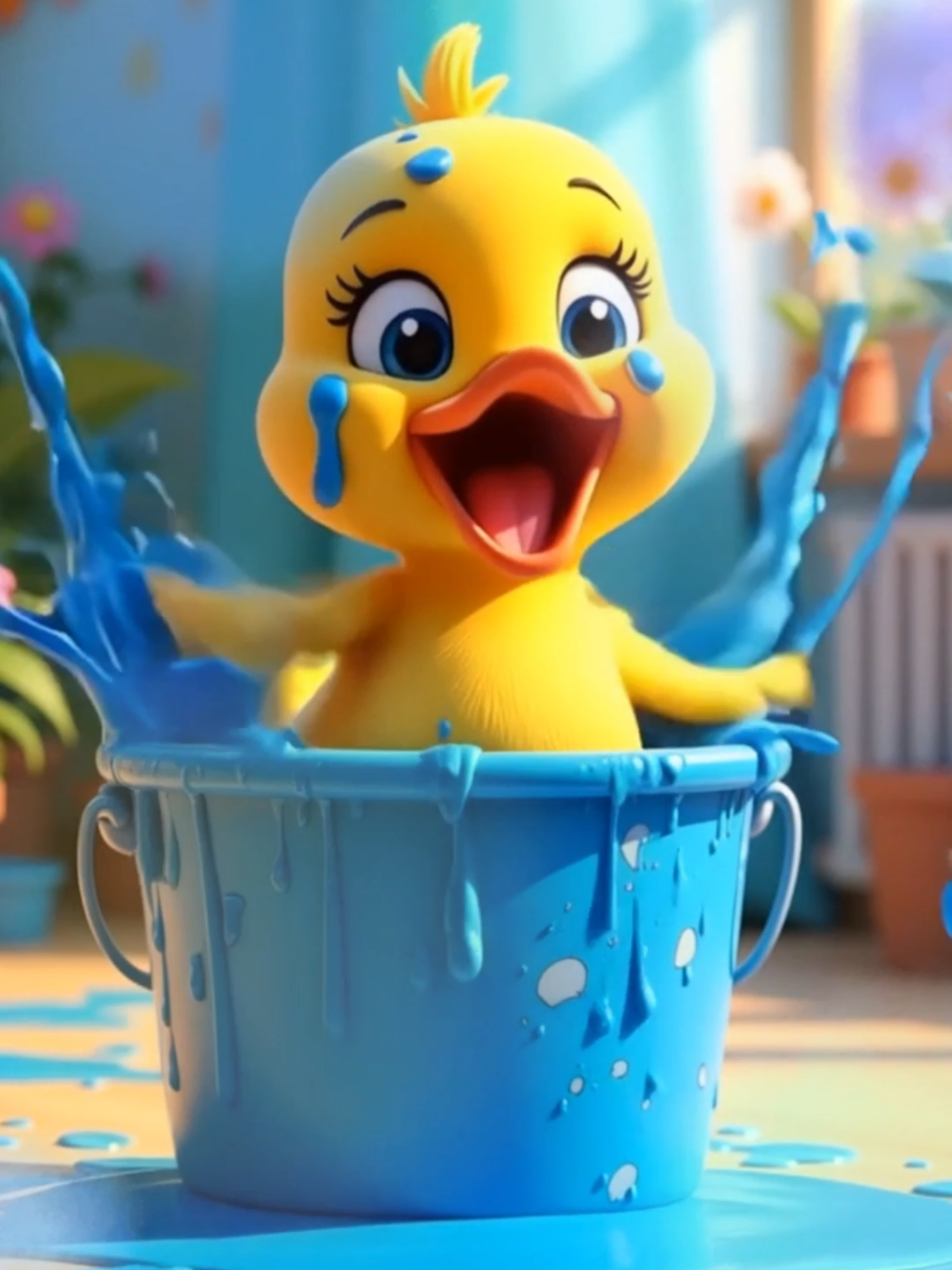 O Patinho Amarelinho🐥resolveu mudar de cor🐤 Música completa💛💙❤💚#tiktokkids #criancastiktok #patinho #musicainfantil #paisefilhos #galinhapintadinha #videosinfantiles #aprenderbrincando❤