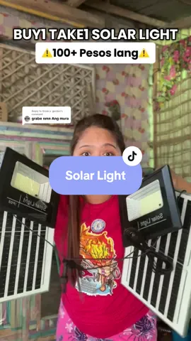 Replying to @Grow a  garden  Sobrang mura nito . Buy1 take1 100+ pesos lang. #buy1take1solarlights #solarlightwithsolarpanel #solarlight 