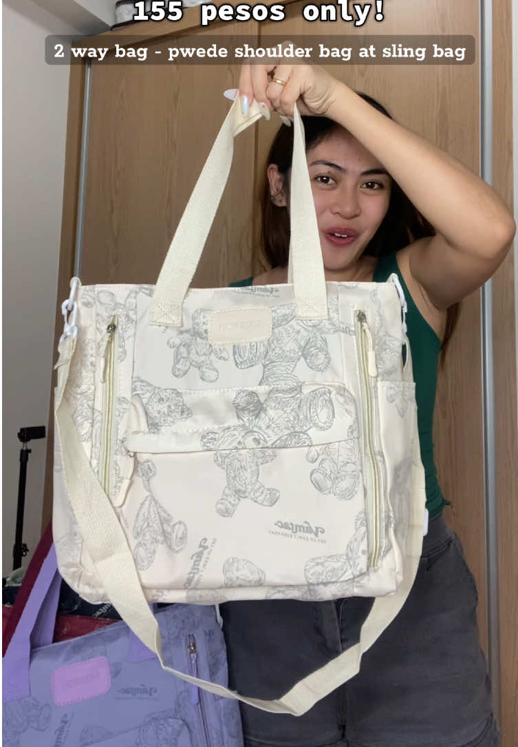 pwede shoulder bag at pwede sling bag 💯😍 #bag #fyp #shoulderbag #slingbag #crossbodybag #schoolbag #bagrecommendation #tiktokfinds #mumu 