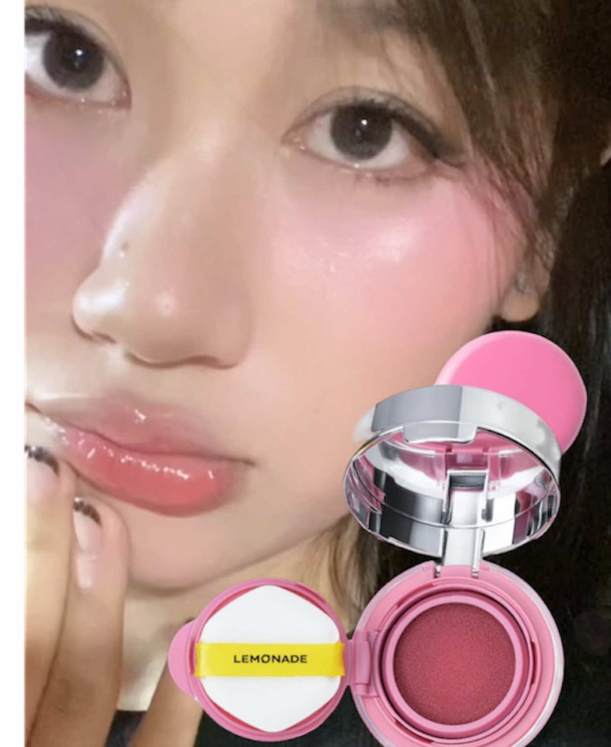 🍋 chíu chíu chói chói từ vỏ tới chất cushion luôn ✨ #lemonade #makeup #makeupdedang #blushcushion 