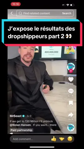 MrBeast n’est pas si riche que ça 💵 . #fairedelargent #libertefinanciere #entrepreneurs  #winningproducts #marketing #ecommerce #businesstiktok #marketingagencylife #mrbeast 