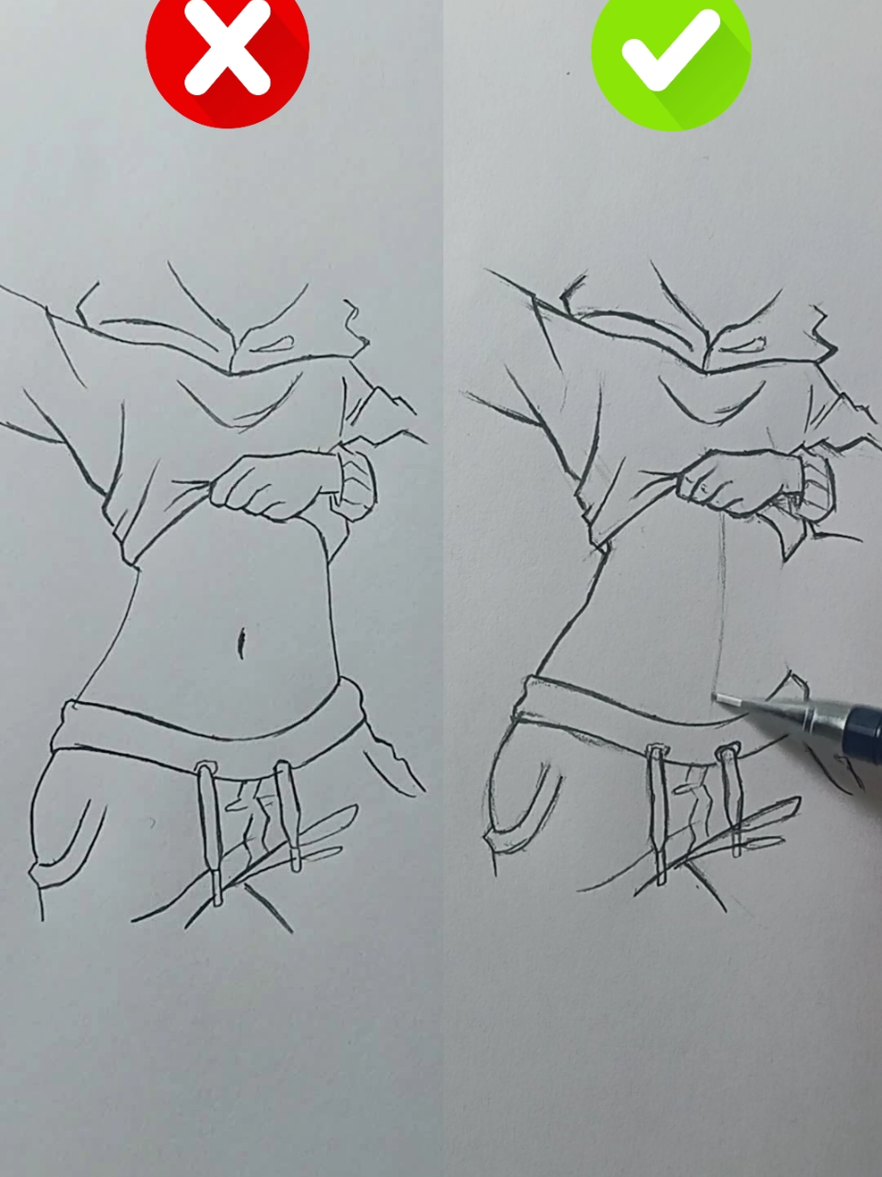 drawing female waist #howtodraw #draw 