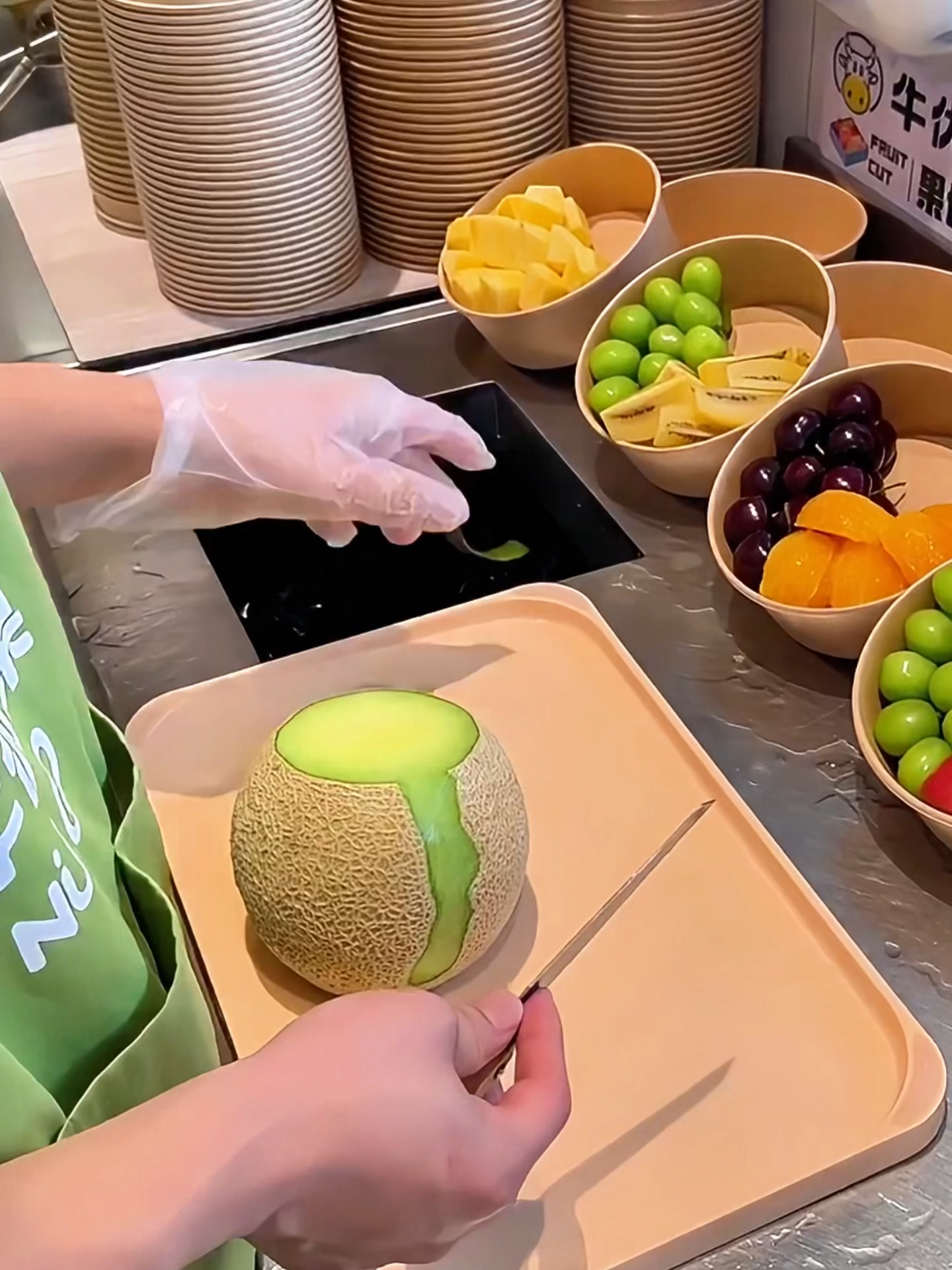 Satisfying Fruit Cutting🍈🍈#melon#asmr#shorts#yummy#fruitcutting