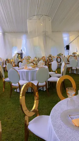 Didan & Charity wedding White,Biege and gold #ugandanweddings #fyp 