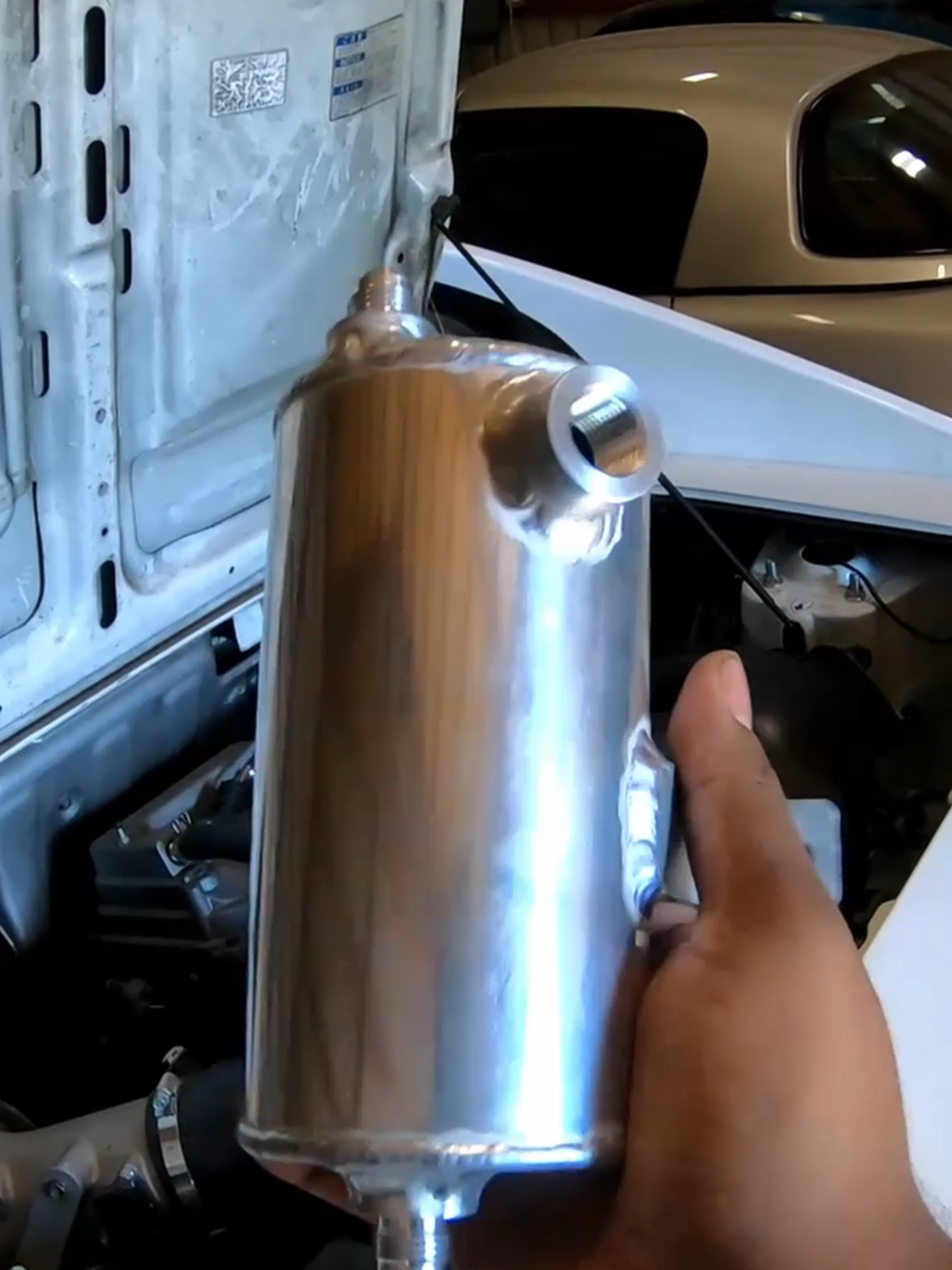 Wilhelm Raceworks Oil Catch Can Install!