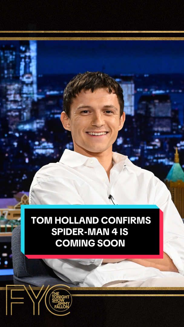 Tom Holland confirms @Spider-Man Movie 4 is coming soon! #TonightShow #TomHolland #SpiderMan #FYC #JimmyFallon 