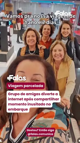 Nem começaram a viagem e já entregaram entretenimento! Essas amigas mostraram o valor do bom humor, afinal, o  importante é viver! Quem concorda? Comenta! Vídeo: no_melo_oficial