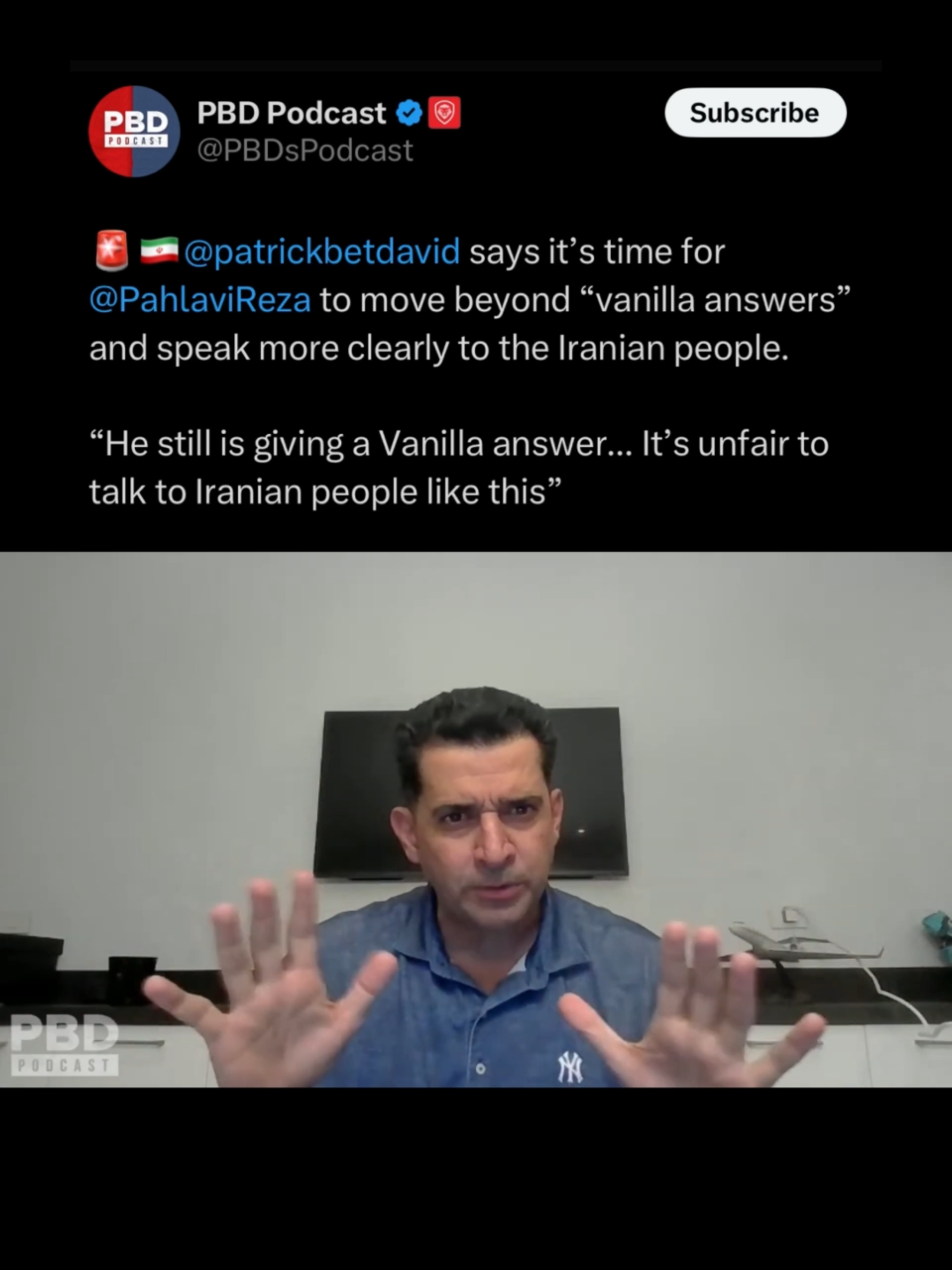Iranian people need clear messaging.