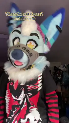 He looks so much better now that I added hair 😭😭  #furry #Fyp #tiktok #foryoupage❤️❤️ #fursuitfriday #vrchat #ragebait #fursona #furryfandom #fursuit 