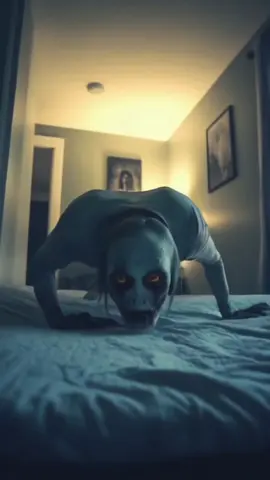 He appears when you are about to fall asleep… #fear #scary #monster #spooky #mystery #creepypasta #ai 