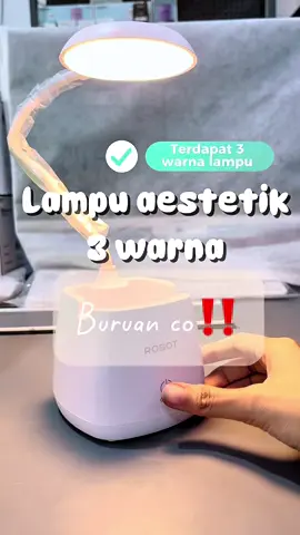 Lampu meja belajar aestetikk #robot #lampumeja #lampumejabelajar #lampubelajar #lampu #fypage 