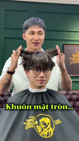 Thiết kế Kiểu tóc cho Khuôn mặt Tròn!!! #Chuduybabo #Timbarbershop #xuhuong #viral #tócnamđẹp #hairstyle #twoblock 