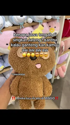 Boneka nya lucu kaya kamu🫶🏼🥰 #belanjadiminiso #minisoidgoodthing #boneka #xyzabc #4u 