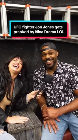 UFC fighter Jon Jones gets pranked by Nina Drama LOL #UFC #jonjones #ninadrama #kickboxing #boxing #muaythai #muaythaifighter #muaythaifighter #taekwondo #jiujitsu #brazilianjiujitsu #jiujitsugrappling #jiujitsulifestyle #wrestling #wrestlingtiktok #wrestlingtok #fit #Fitness #grappling #karate #boxing #judo
