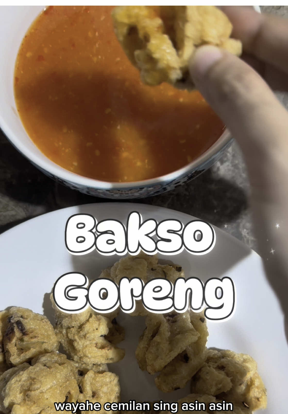 Wayahe cemilan sing asin-asin ki, bakso goreng.. bumbune asem manis pedes enaak.. iki percis koyo sing nang mall-mall kae. #jajanan #baksogoreng #robotmasakbulurah #fypシ #CapCut 