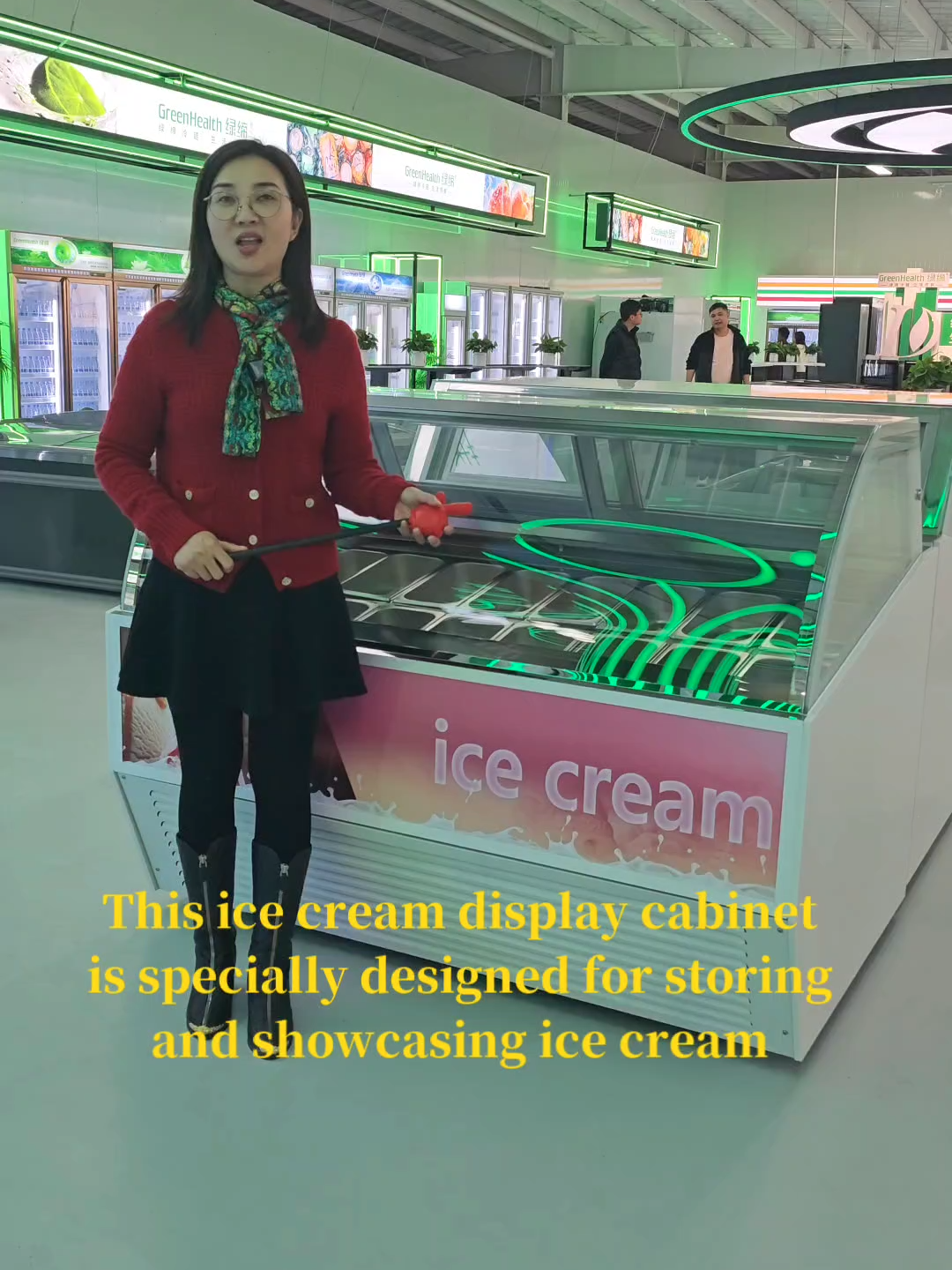 Fashion commercial stainless steel curved glass ice cream refrigerated display freezer fridge Quality Display Refrigerator from China. Guangdong Green&Health Intelligence Cold Chain Technology Co.,LTD quality manufacturer from China. There are more different models and types of refrigerators, come and consult now! We can supply: Commercial Display Freezer : https://www.commercialdisplayfreezer.com/supplier... Ice Cream Display Freezer : https://www.commercialdisplayfreezer.com/supplier-ice... Cake Display Freezer :  https://www.commercialdisplayfreezer.com/supplier-cake... Welcome to visit our official website : http://www.commercialdisplayfreezer.com My WhatsApp:008615374066785 #commercialfreezer #commercialrefrigeration #freezer #vegetable #fruit #CommercialRefrigerator #openchiller #Chestfreezer #CommercialEquipment #Beverages, #Milk, #AlcoholicBeverages #cake #Aircurtaincabinet #refrigeration #chiller #Supermarketfreezer