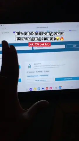 gacor banget ni job portal jarang orang tau tapi ada intern yg bisa remote😭☝🏻#jokicv #loker #magang #tipscv #fypシ゚ 