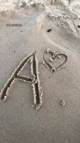 #A | I love my bf sm !!🙈💞 #inlobe #fyp #A💗 #sand #beach #initial #him #viral 