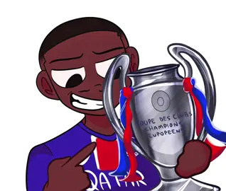 FINALLY 🎉😭I know that the Champions League final was almost a month ago, but who cares 😜‼️ @psg #football ##animation##mbappe#dembele #championsleague #football 