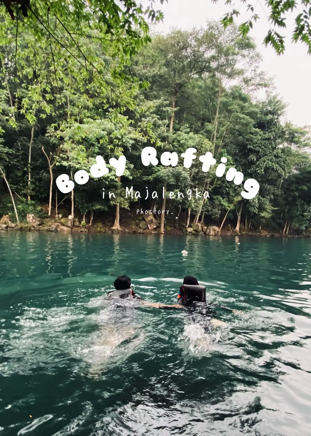 kalo diajak kesini udah tau kan mau sama siapa? #bodyrafting #telaga #nature #exploreindonesia #wisatabandung #wisataalam #aplacetogobandung #hindia #phostoryzz 