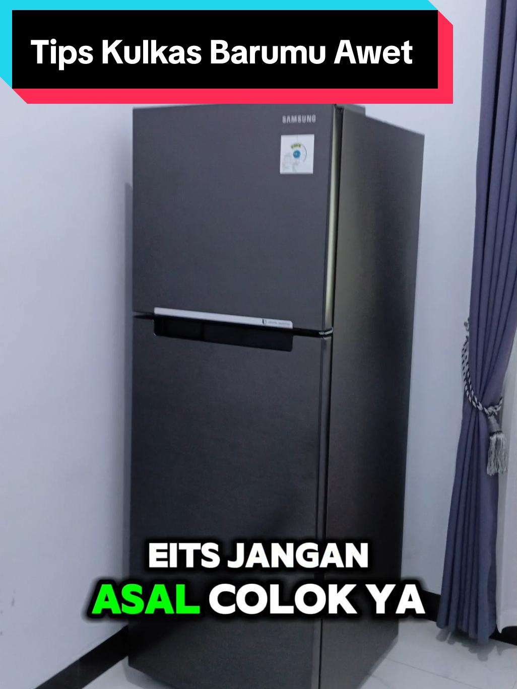 Tips Biar kulkas baru mu awet tahan lama. yang baru mau beli kulkas wajib tau ini. aku pake kulkas dari brand @samsung bagus gak ada kendala. #kulkas  #kulkasawet  #rekomendasikulkas2pintu  #kulkassamsung  #kulkassamsung2pintu  #kulkasinverter  #samsungofficial 