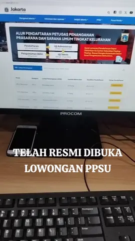 Alur pendaftaran petugas penangan prasarana dan sarana umum -pendaftaran 23-36 Juni 2025 -uji administrasi 27-30 Juni 2025 -uji teknis 30 Juni - 11 juli 2025 -pengumuman akhir 31 juli 2025 silahkan mendaftar bagi warga DKI Jakarta yang sedang membutuhkan pekerjaan, semoga keterima. Aamiin  #lowonganpekerjaan #dkijakarta #ppsu 