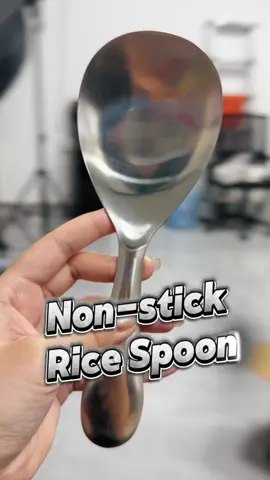 The stainless steel rice spoon is very easy to use and of good quality🌈Click yellow basket buy it 😻#foryou #tiktokshop #spoon #ricespoon #kitchen #nonstick 