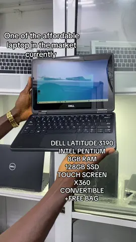 DELL LATITUDE 3190 INTEL PENTIUM  8GB RAM  128GB SSD  TOUCH SCREEN  X360  CONVERTIBLE  +FREE BAG  #foryou #goviral #dell3190 #techlovers #callforgadget #school 