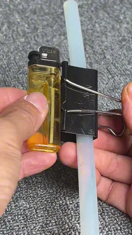 Hot glue hack for easy application.