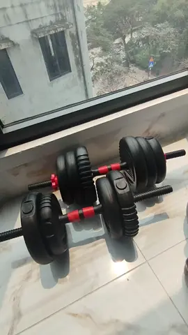 Lên cho các bác bộ tạ siêu xịn của nhà em hỗ trợ tập gym tại nhà #viral #xuhuong #sigiadungthethao 