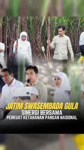 Jatim Swasembada gula, Sinergi bersama perkuat ketahanan pangan nasional #relawangokil  #khofifahindarparawansa  #jawatimur  #gibran 