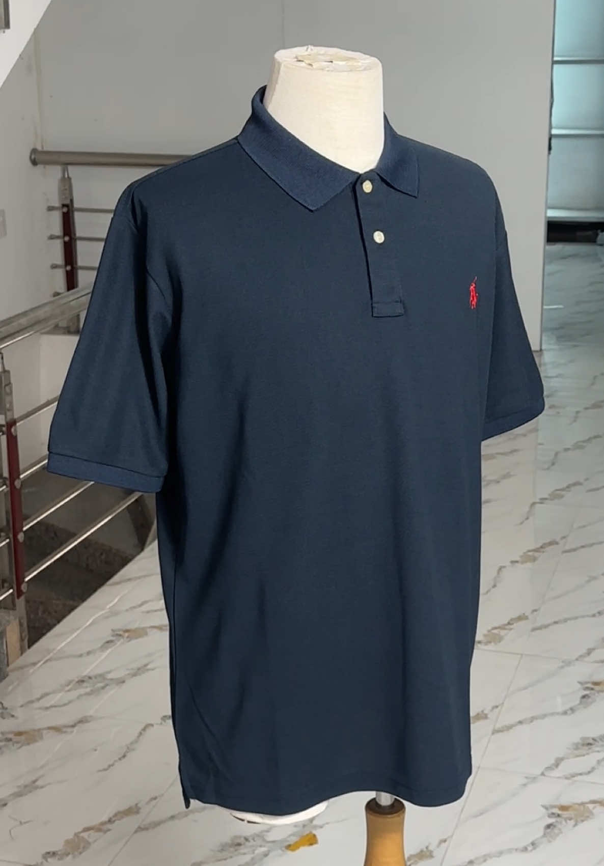 Áo polo ngựa thêu