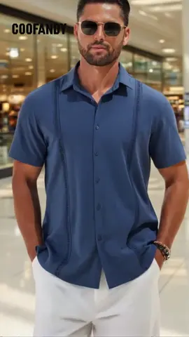 Mens casual dress shirt that fits perfect! @Coofandyofficial  #COOFANDY #COOFANDYstyle #COOFANDYshirts #cubanshirt #summershirt #SmartCasual #menshirt #freeshipping#coofandy #coofandystyle #coofandyfashion #springoutfit #Summer #fypシ #tiktokshop #TikTokFashion #outfit #springtok #fashion #shirt #beach #summeroutfit #outfittransition #oldmoney #weddingshirt #cuban #office #conference #wedding #finishschool #coofandyshop #coofandyblazers