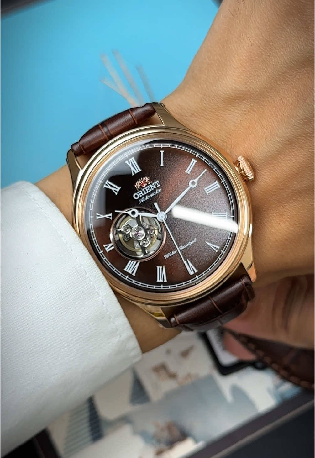 ORIENT CABALLERO - Với tông màu nâu khá hiếm, rất hợp với người mệnh Thổ hay mệnh Kim.#orient #orientcaballero #donghonhat #donghochinhhang #minhdongho99