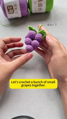 Crochet a bunch of grapes #crochet #handmade #handmadegifts #fyp #handmadewithlove #tiktok #crochettutorial #DIY #crocheting #tutorial #easycrochet 