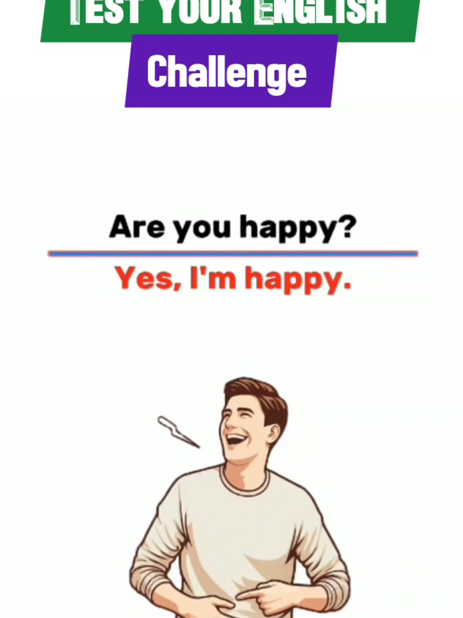 are you happy ☺️  #englishspeaking #fyppage #spokenenglish #englishtips #englishteacher #learnenglish #englishlearning #uniquewords 