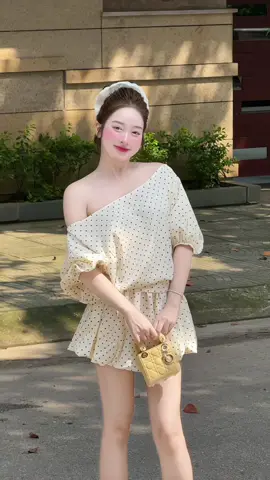 Set bi trễ vai xinh xỉu #huyenthuhoang #xhtiktok #trending #viral 