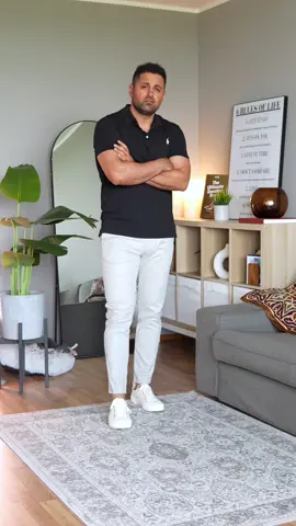 Monday’s outfit - Smart Casual OOTD  —— Chino pants, black polo shirt & canvass sneakers. • The link to this outfit is in my TikTok Bio 🔗  —— #ootdinspiration #mensfashiontips #mensfashionwear #ootdfashionstyle #fashiontiktok #outfit #outfitinspo #menfashion #menstyle #mensweardaily 