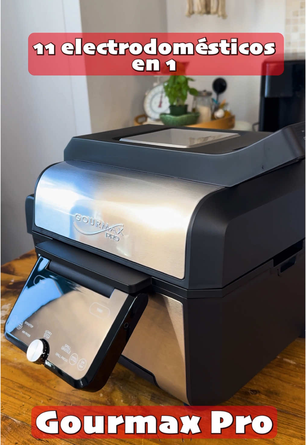 ¿Tienes una cocina pequeña? Olvidate de tener miles de electrodomésticos porque con Gourmax Pro tendrás 11 electrodomésticos en 1! #cocinasaludable #tiktokshop #airfryer #freidoradeaire #horno #grill #fyp #parati #espacioreducido 