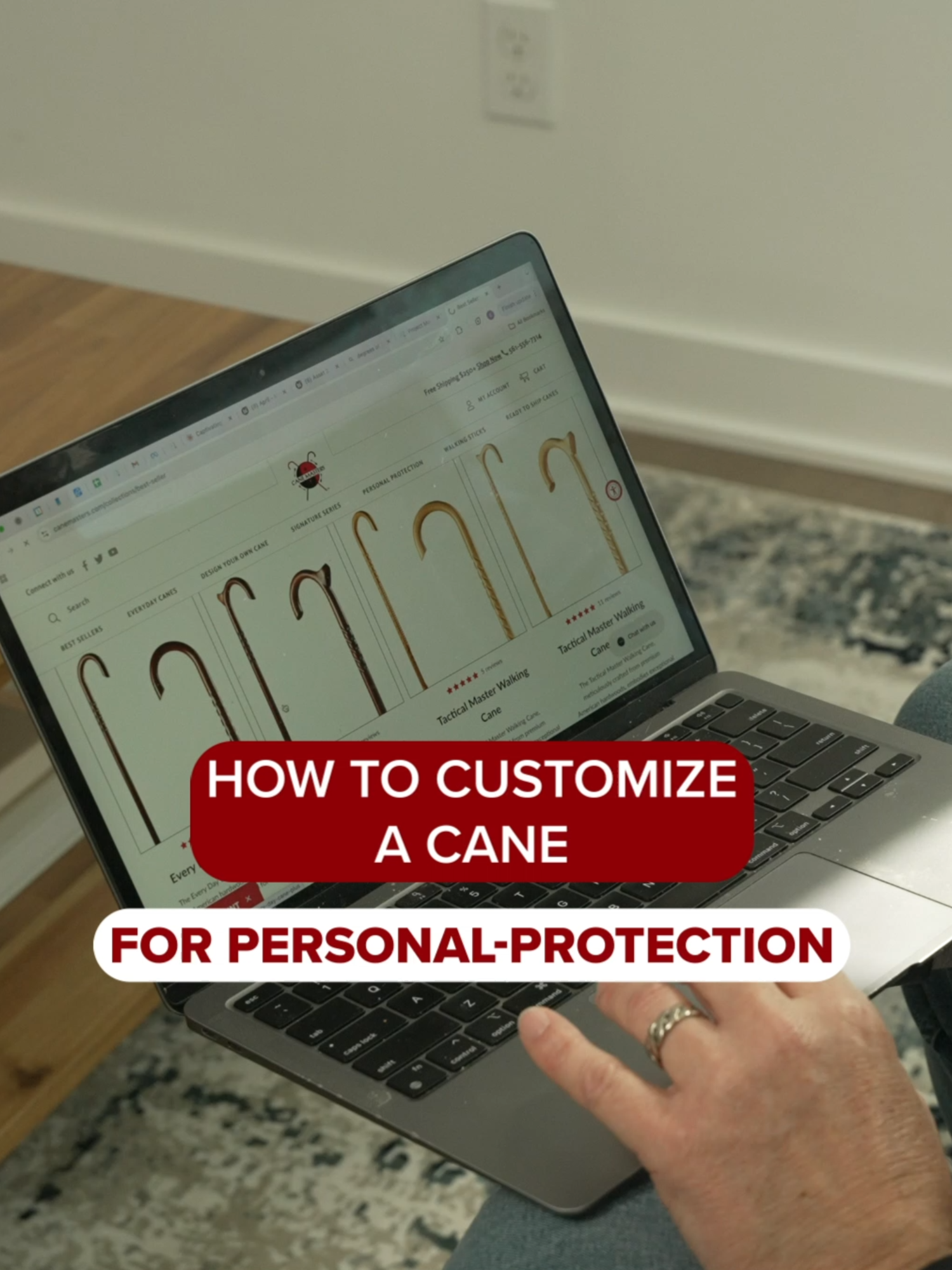 Make it yours — customize your cane with Cane Masters! Choose your wood type, wood stain, length, grip, horn, and engraving to create a walking or self-defense cane that fits your style and needs perfectly.  Visit https://canemasters.com to check our best seller canes or to customize your own cane. #CustomCane #CaneMasters #Canes #Customizedcanes
