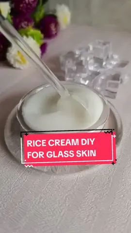How to make Korean rice cream for skin glow and natural skin brightening. #ricecream #skinglow #skinbrightning #glassskin #acnetreatments #naturalrecipes #naturalremedy 
